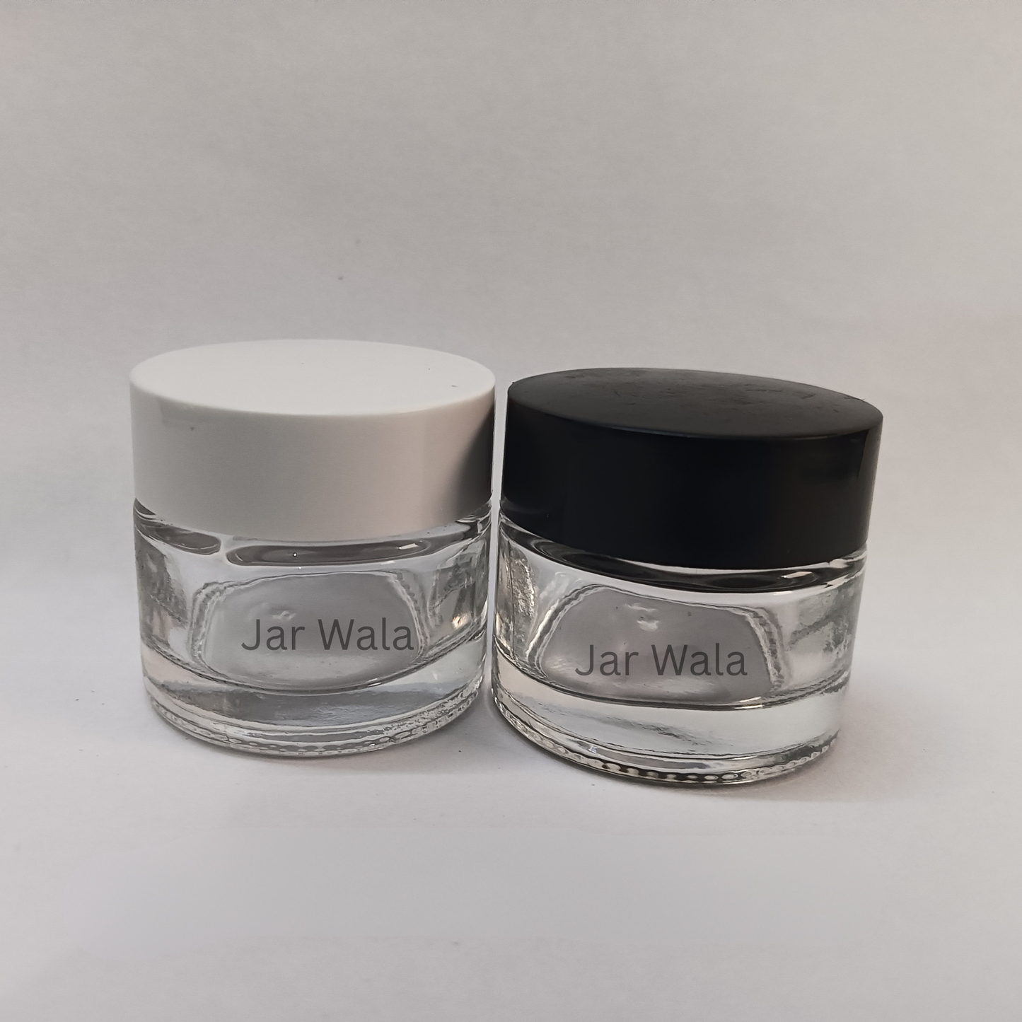 10GM CLEAR GLASS JAR WITH CAP