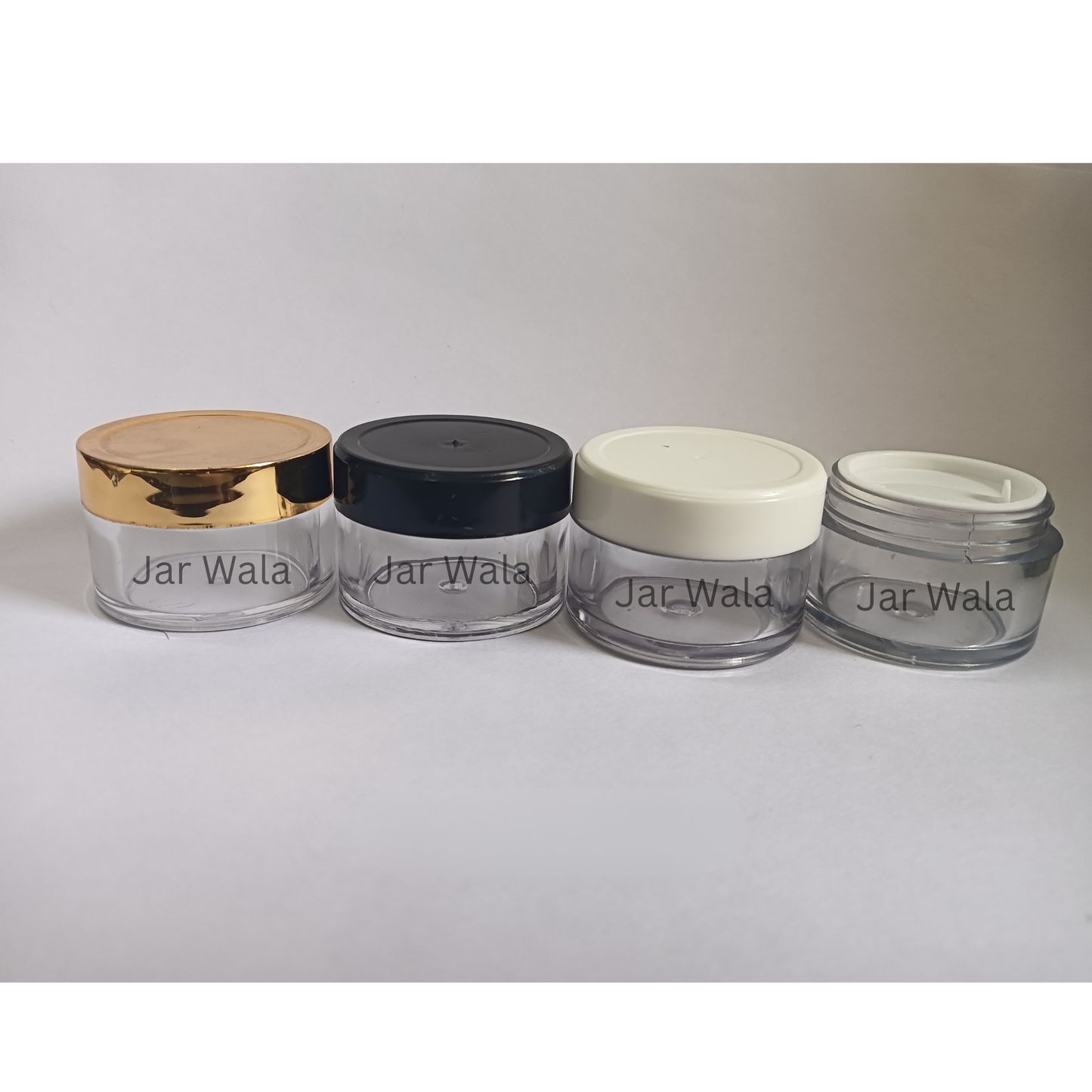 15GM ACRYLIC SAN JAR WITH CAP AND INNER PLUG/LID