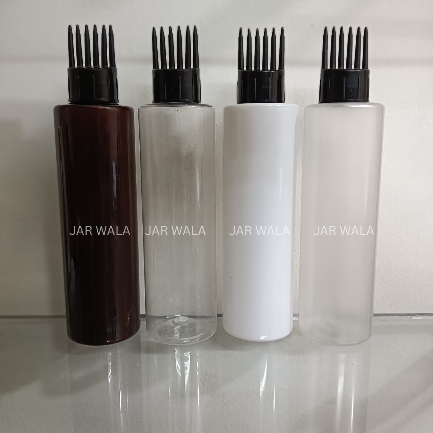 200ML PET SLEEK BOTTLE WITH COMB APPLICATOR