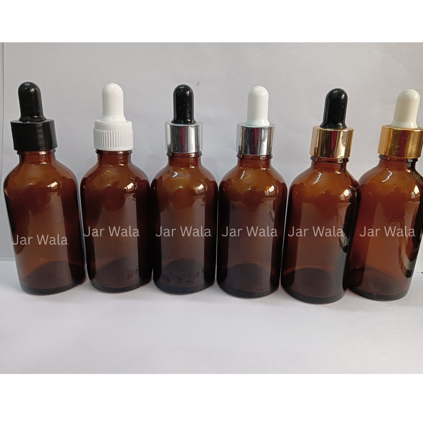 50ML AMBER GLASS BOTTLE WITH DROPPER SET