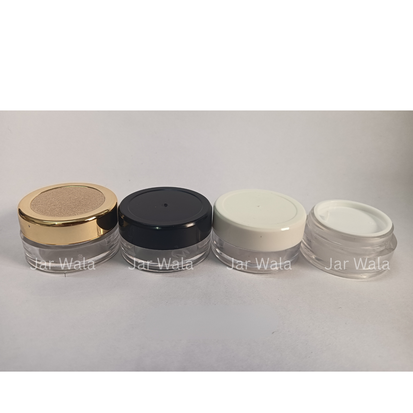 8GM ACRYLIC SAN JAR WITH CAP AND INNER PLUG/LID