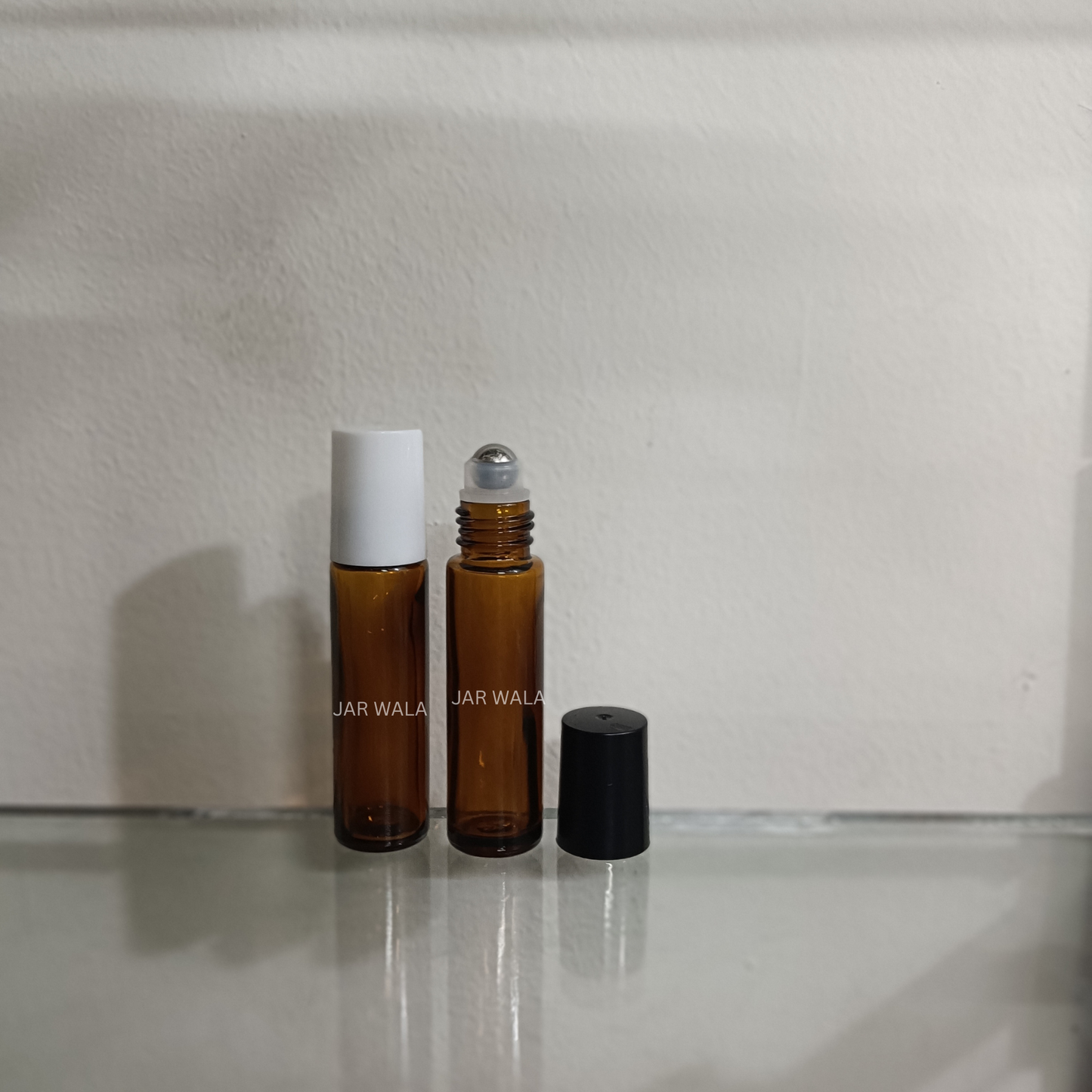 10ML AMBER GLASS ROLLON WITH CAP