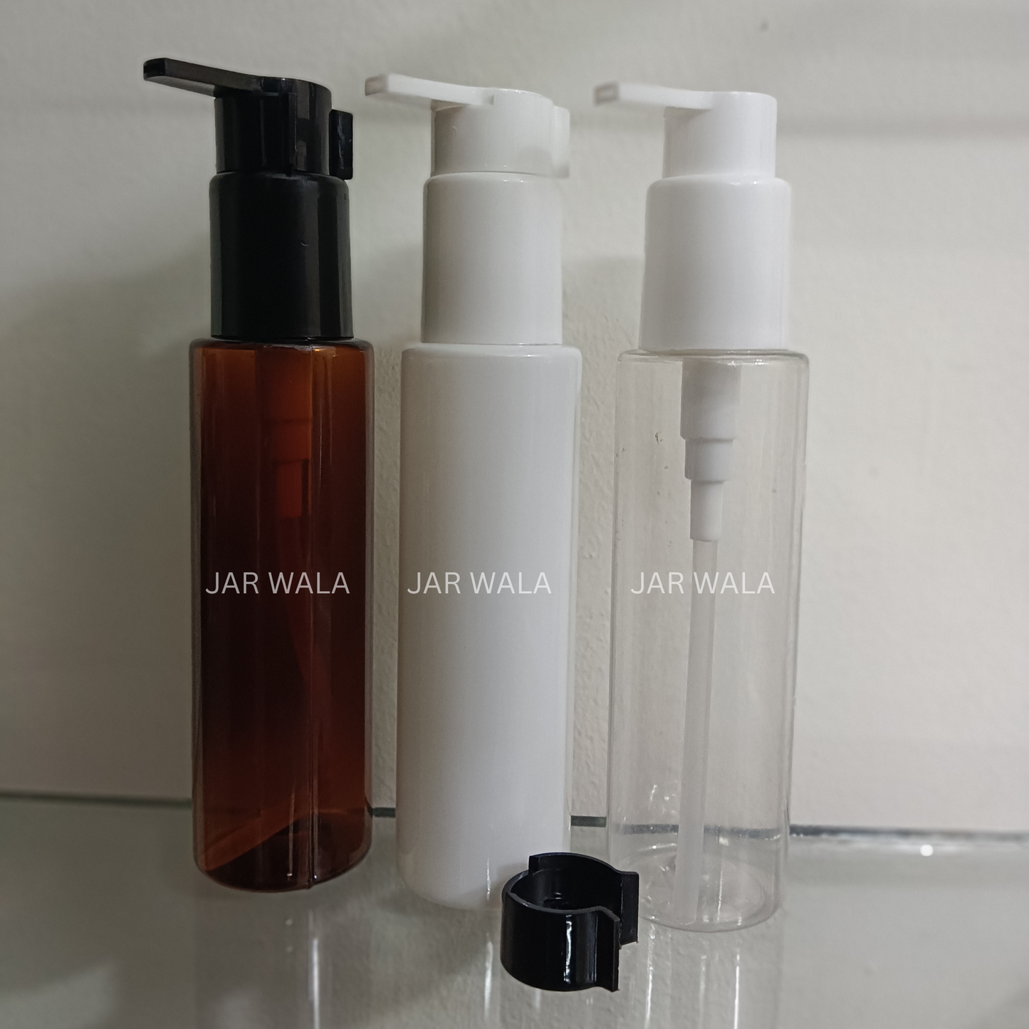 100ML PET SLEEK  BOTTLE WITH BEAK PUMP