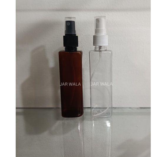 100ML PET SQUARE  BOTTLE  WITH MIST SPRAY
