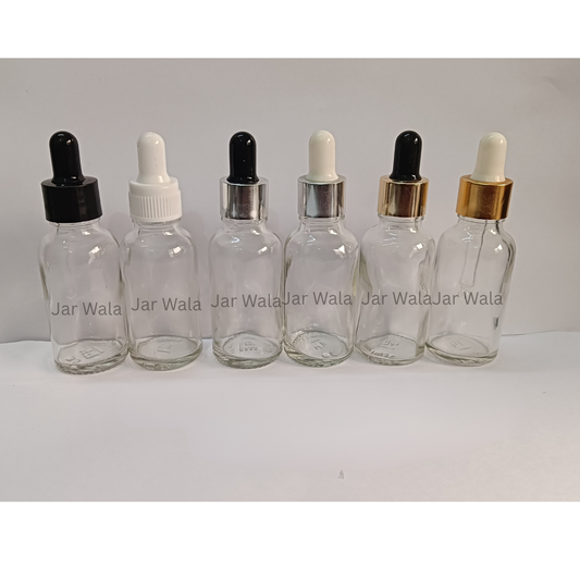 15ML CLEAR GLASS BOTTLE WITH DROPPER SET