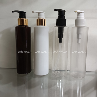 200ML PET SLEEK  BOTTLE WITH DISPENSER PUMP