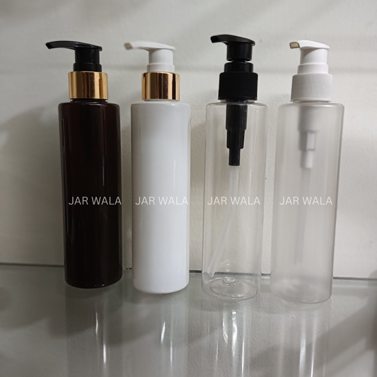 200ML PET SLEEK  BOTTLE WITH DISPENSER PUMP