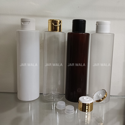 200ML PET SLEEK  BOTTLE WITH FLIPTOP CAP AND INNER PLUG