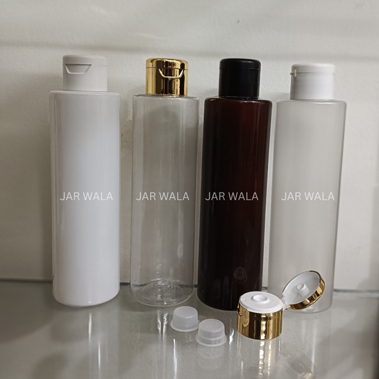 200ML PET SLEEK  BOTTLE WITH FLIPTOP CAP AND INNER PLUG