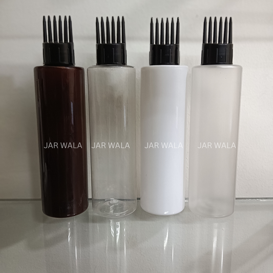 200ML PET SLEEK  BOTTLE WITH COMB APPLICATOR