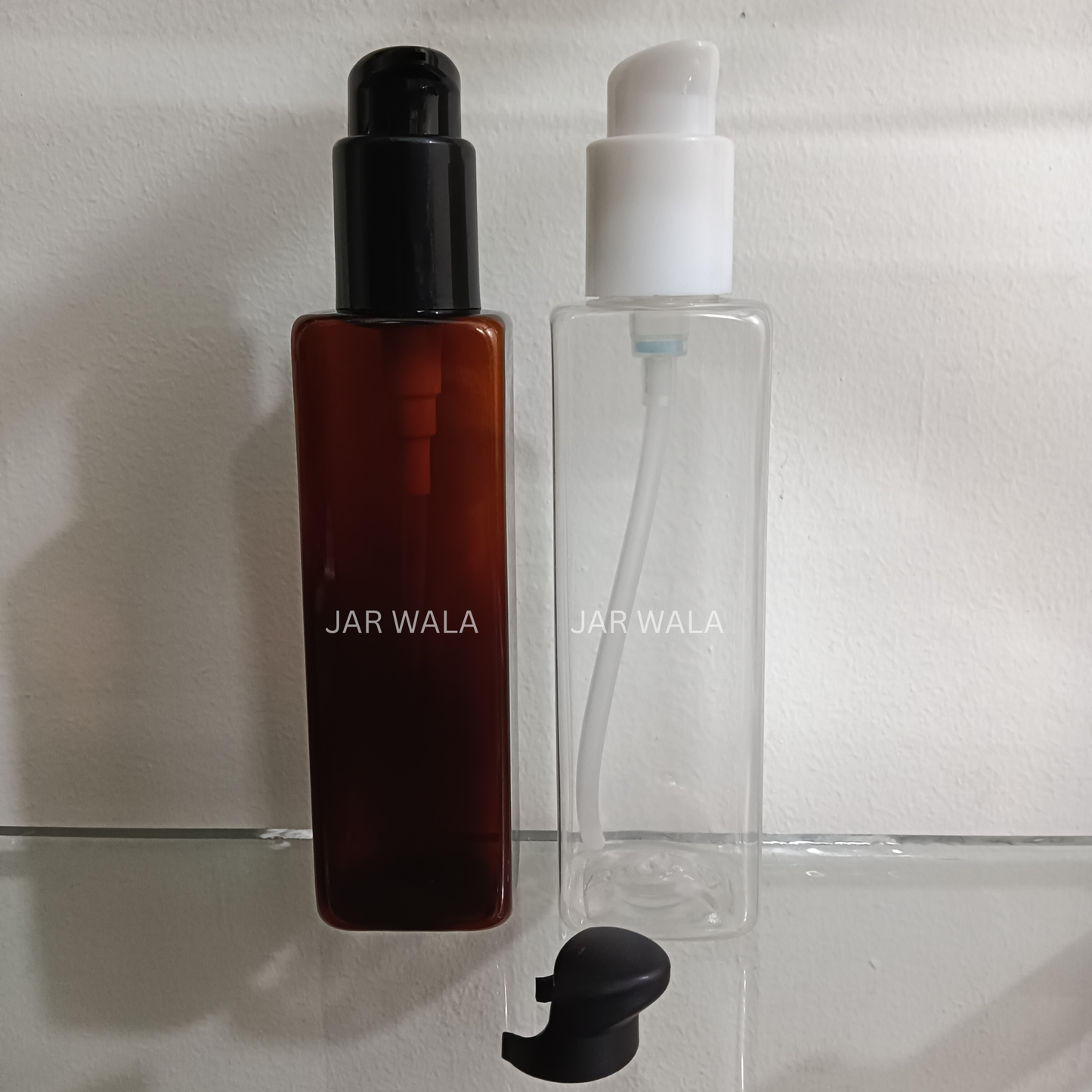 200ML PET SQUARE  BOTTLE WITH NAIL PUMP