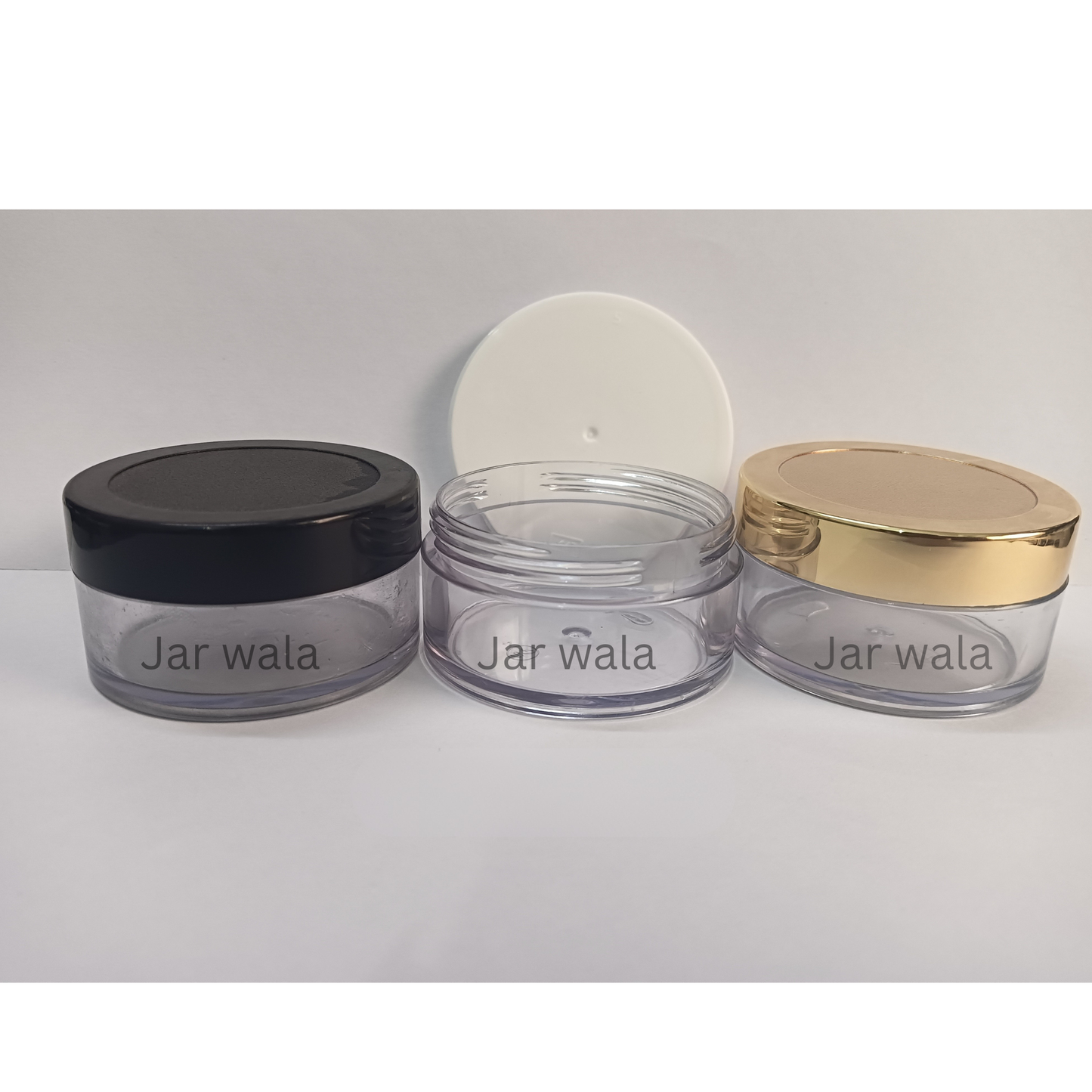 25GM ACRYLIC SAN JAR WITH CAP AND INNER PLUG/LID