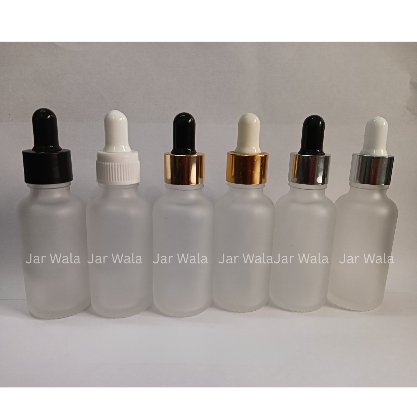 30ML CLEAR FROSTED GLASS BOTTLE WITH DROPPER SET