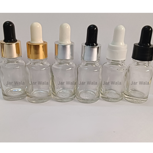 30ML CLEAR GLASS BOTTLE WITH DROPPER SET