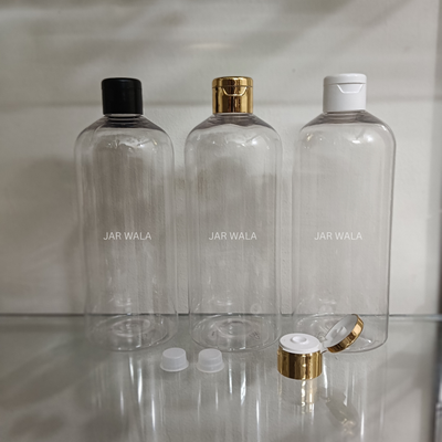 500ML PET ROUND BOTTLE WITH FLIPTOP CAP AND INNER PLUG
