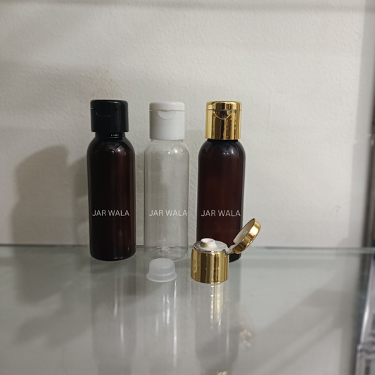 50ML PET AVON BOTTLE WITH FLIPTOP CAP AND INNER PLUG